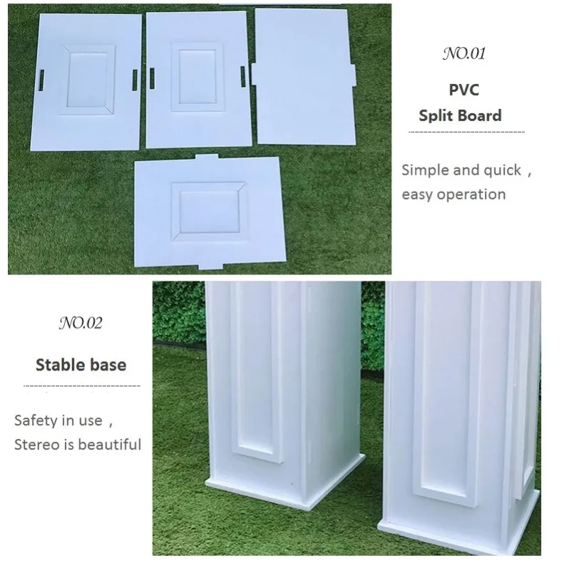 Roman Column Risers Gaojian Elegant 100cm PVC Roman Columns Pillar New Carved Square ...