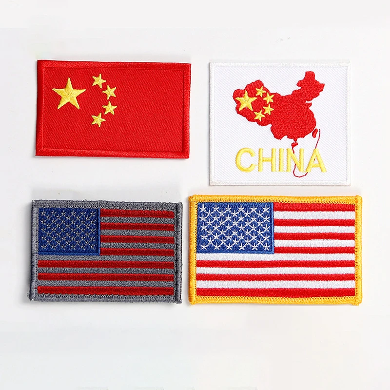 JP Wholesale Customized DIY Sequin Bow Patch Velcro Embroidered Patch for Clothes
