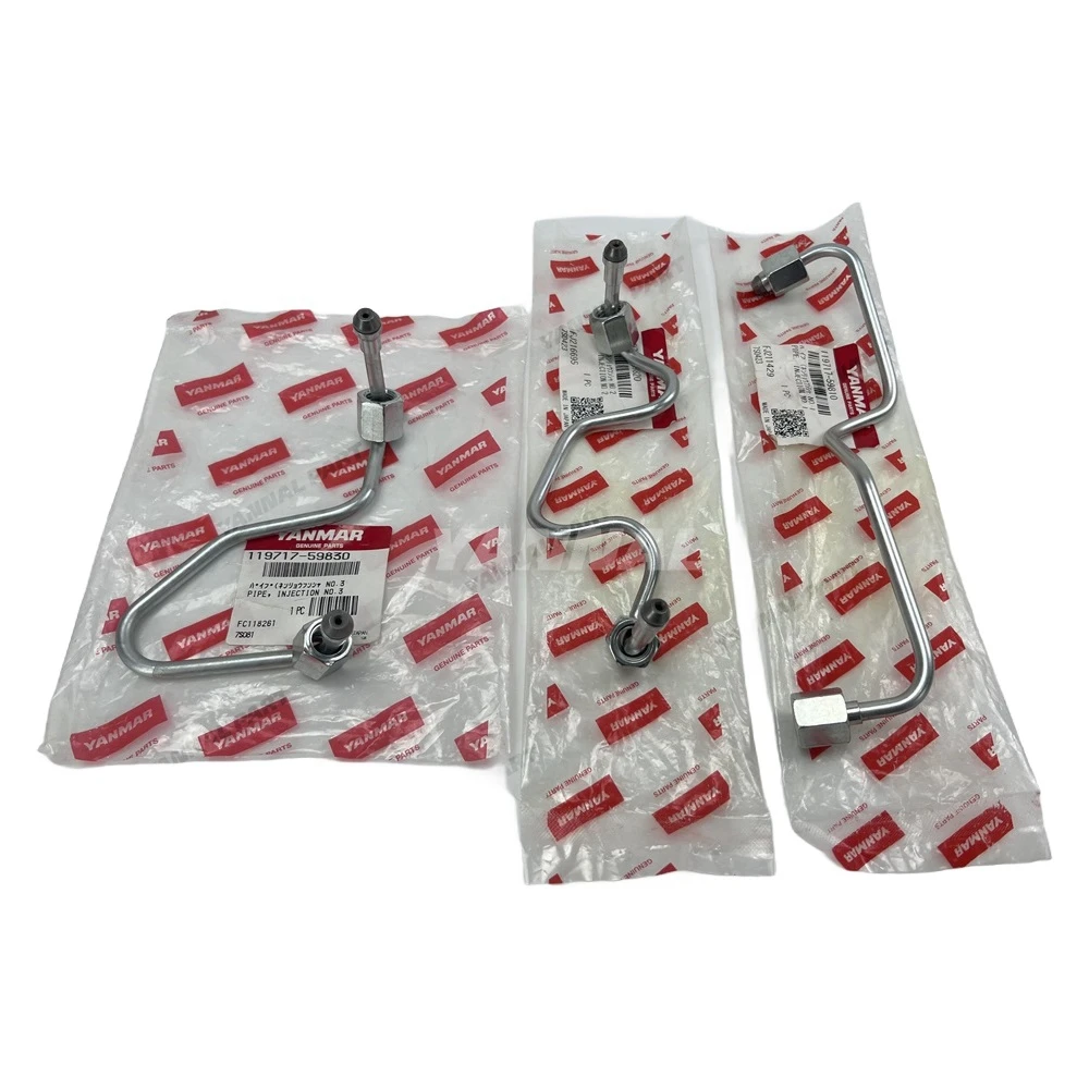 OEM Injection Pipe 2TNV70 3TNV70 for Yanmar Diesel Engine Machinery Engine Parts