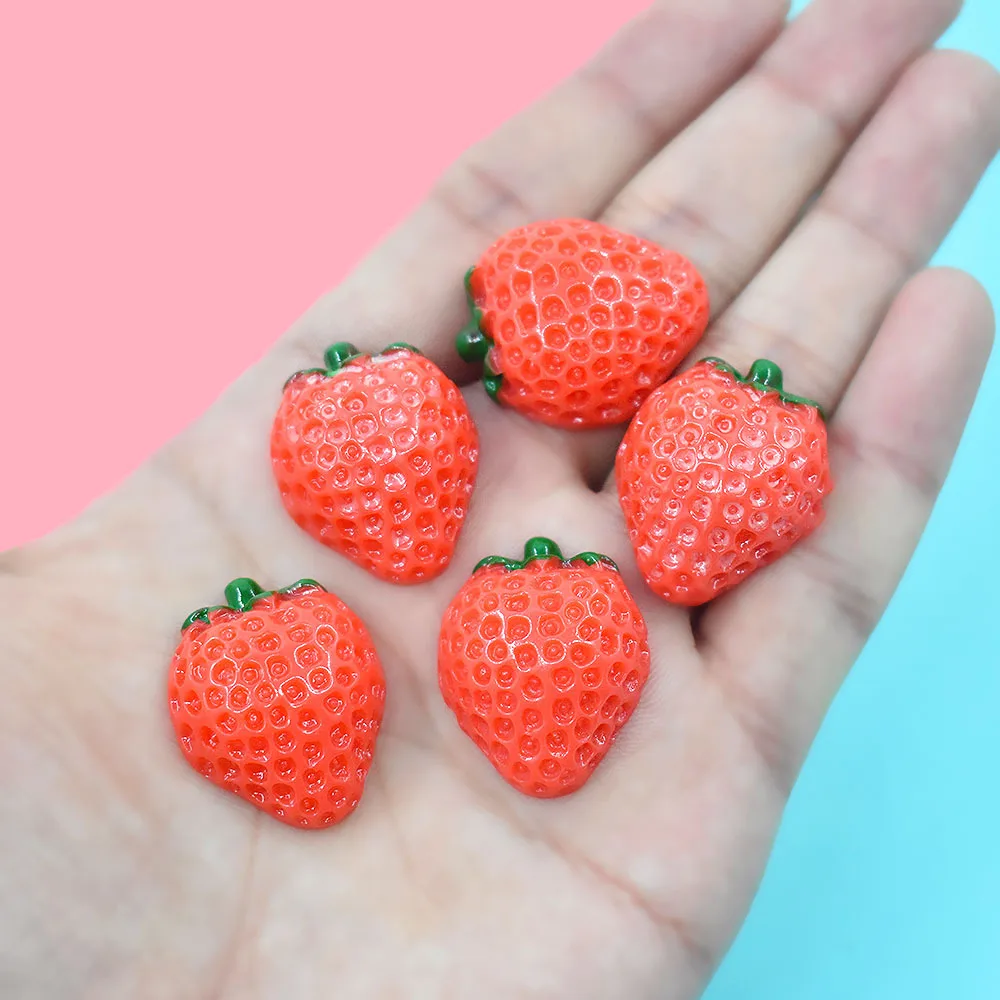 Half Strawberry Silicone Mold  Fruit Cabochon Mould for Resin Art