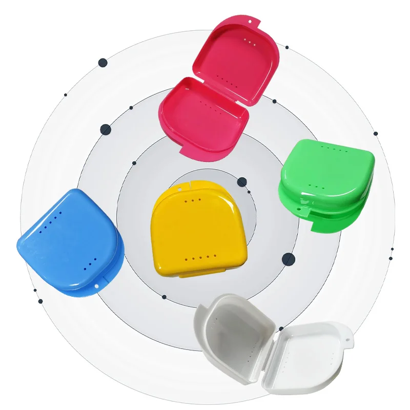 Custom Logo Orthodontic Portable False Tooth Denture Box Travel Mouth Guard Case Oral Care OEM Manufacturer