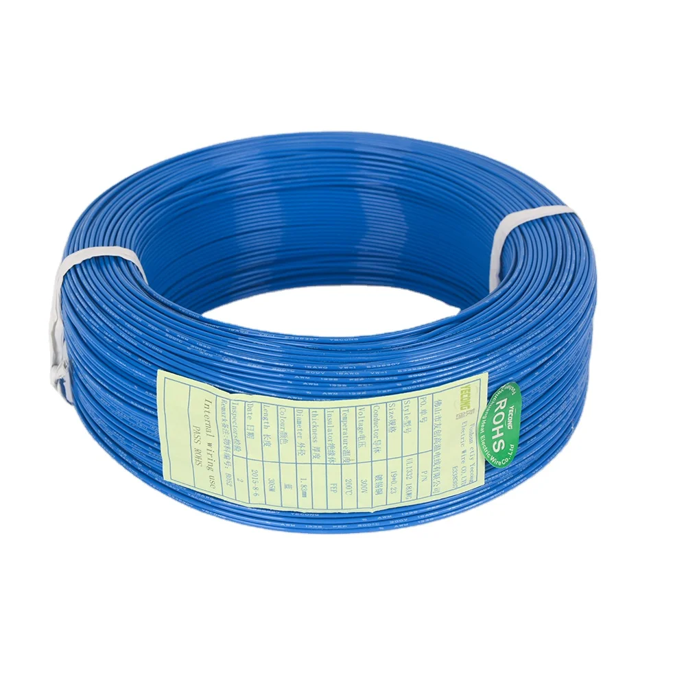 High Temperature Wire 200C 600V Heating Wire UL11486 Silver Copper Cable PTFE Coated Electrical Supplies