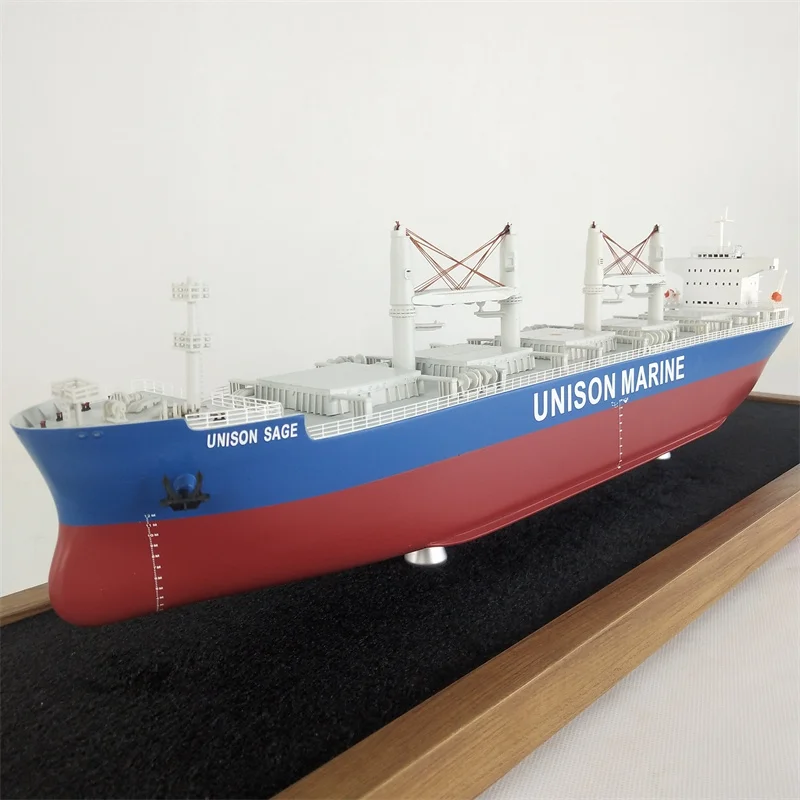 【A】O.A.S Customized 65cm Plastic Ship Model Factory Craftsman Bulk Carrier Simulation Novelty Gift