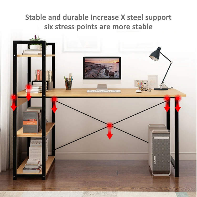 Executive computer wooden home office desk modern luxury organizer furniture