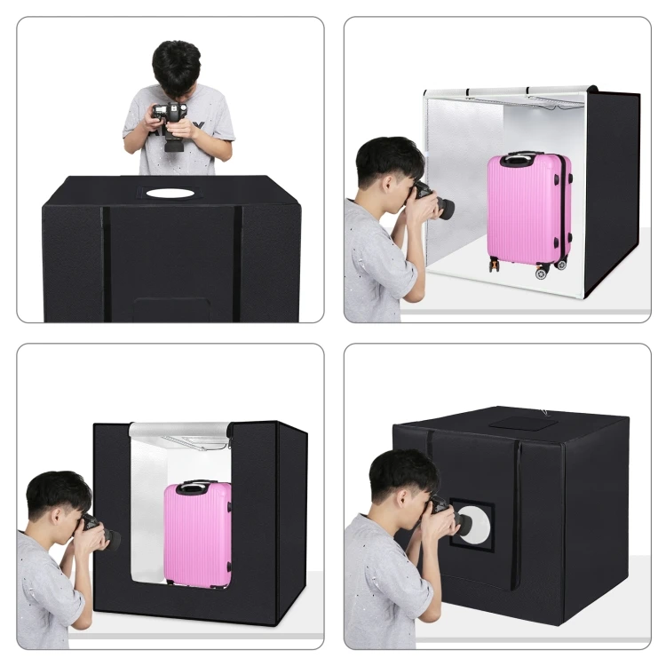 OEM PULUZ 80cm Mini Photo Light Box Photography Tabletop Photography Photo  Studio Light Box Foldable Photo Box