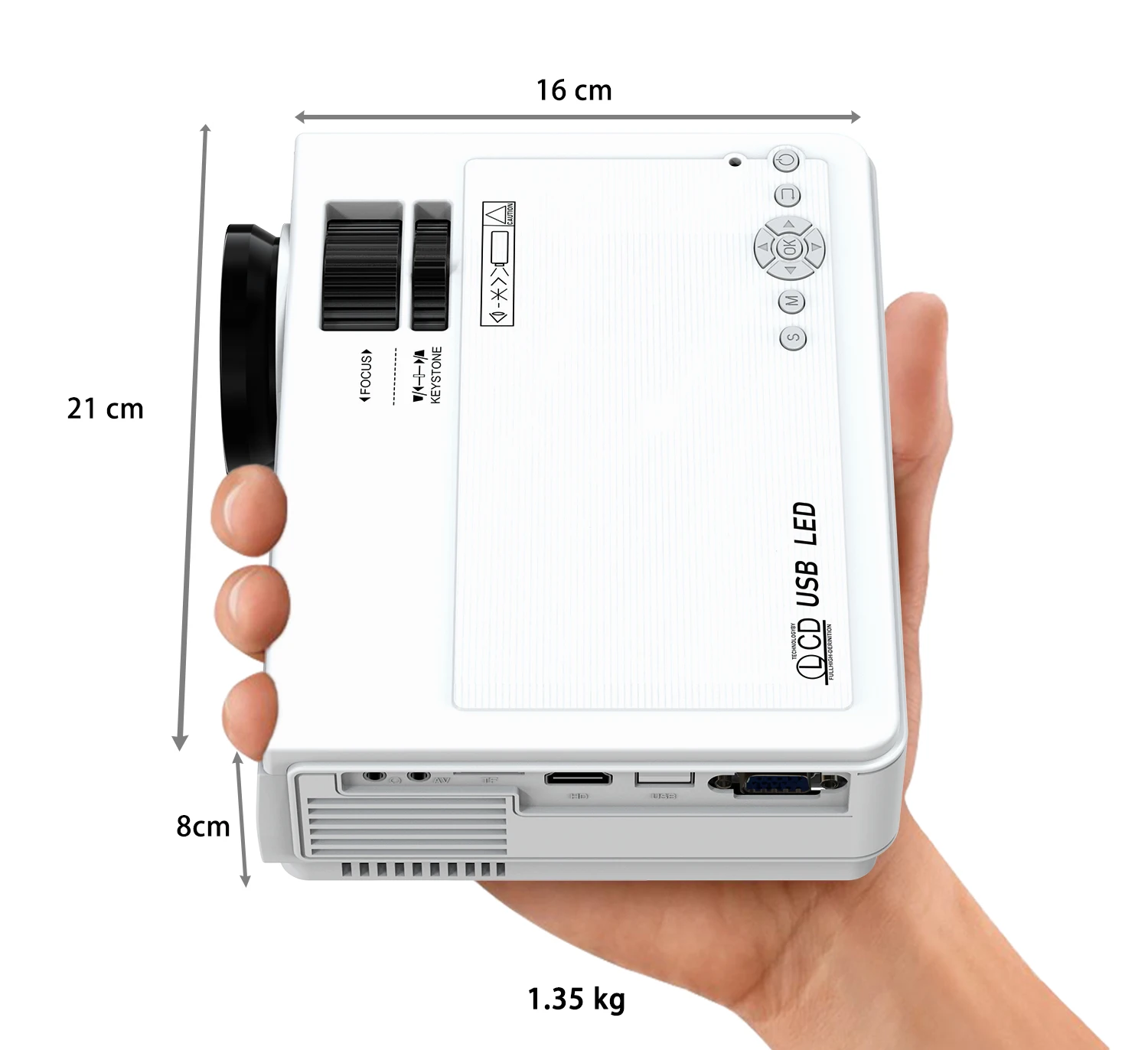 Amazon TOP LCD Projector Portable Mini Smart Pocket Mirror Screen Wireless Projector