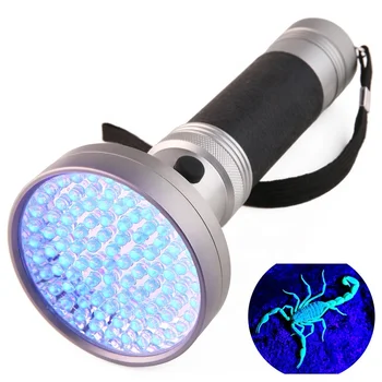Super Bright Dog Cat Urine Inspection Ultraviolet Light Detector Hunting Scorpions Black Light 395NM 100 LED UV Flashlight