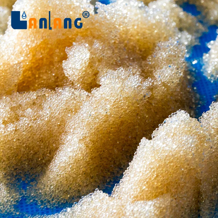 NSF Demineralization Water Softening Ion Exchange Resin Strong Base Gel Type Water Softener Resin Purolite Cation Resin 001*7