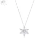 18K Solid White Gold