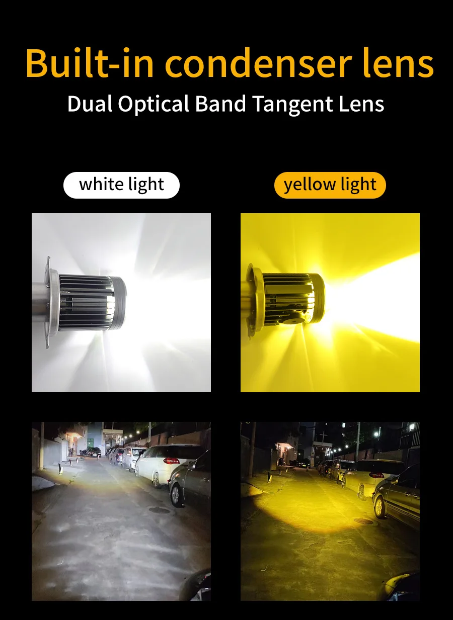 H4 BA20D светодиодные лампы прожектор для