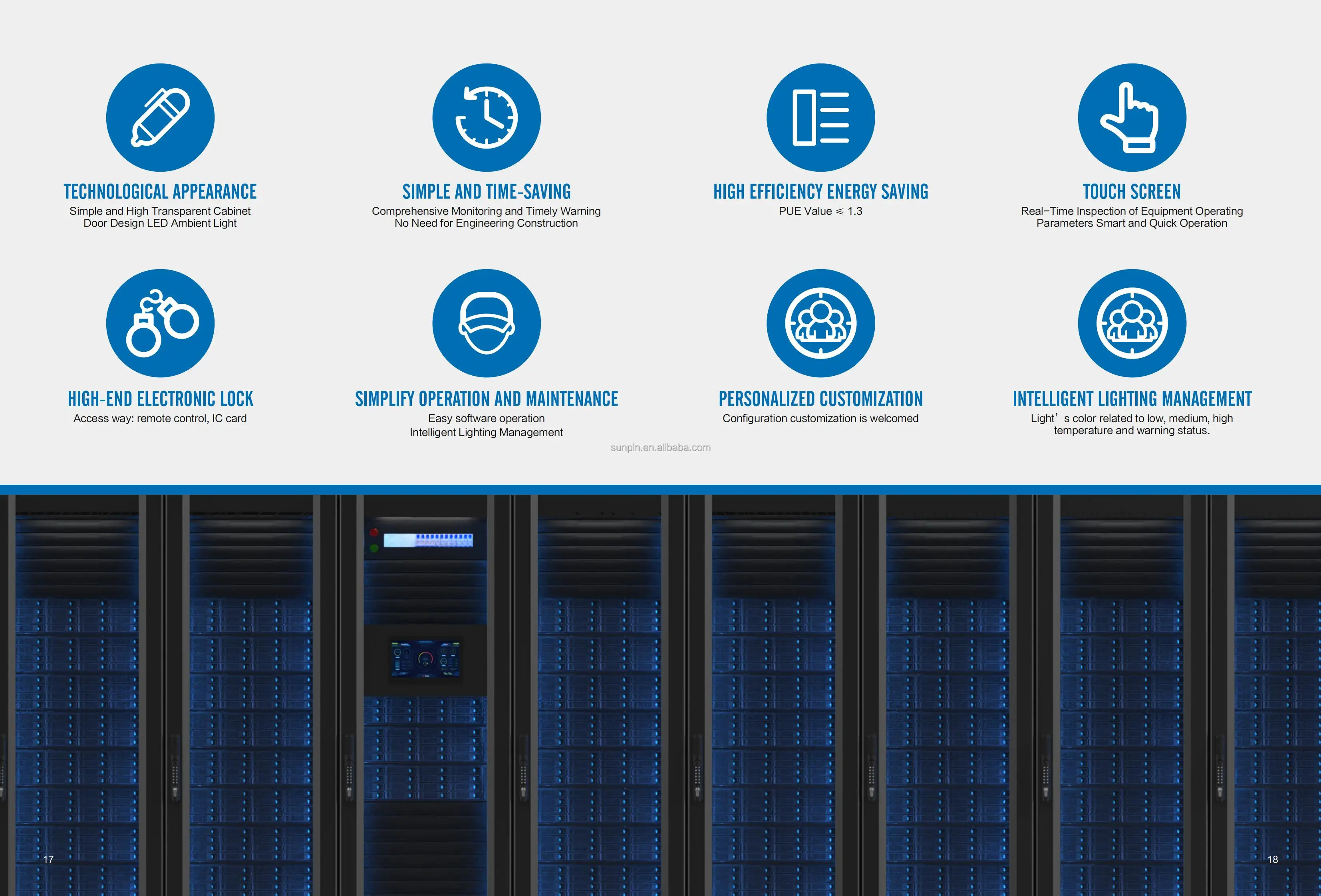 5G IT Data Center Smart Rack Server Cabinet network