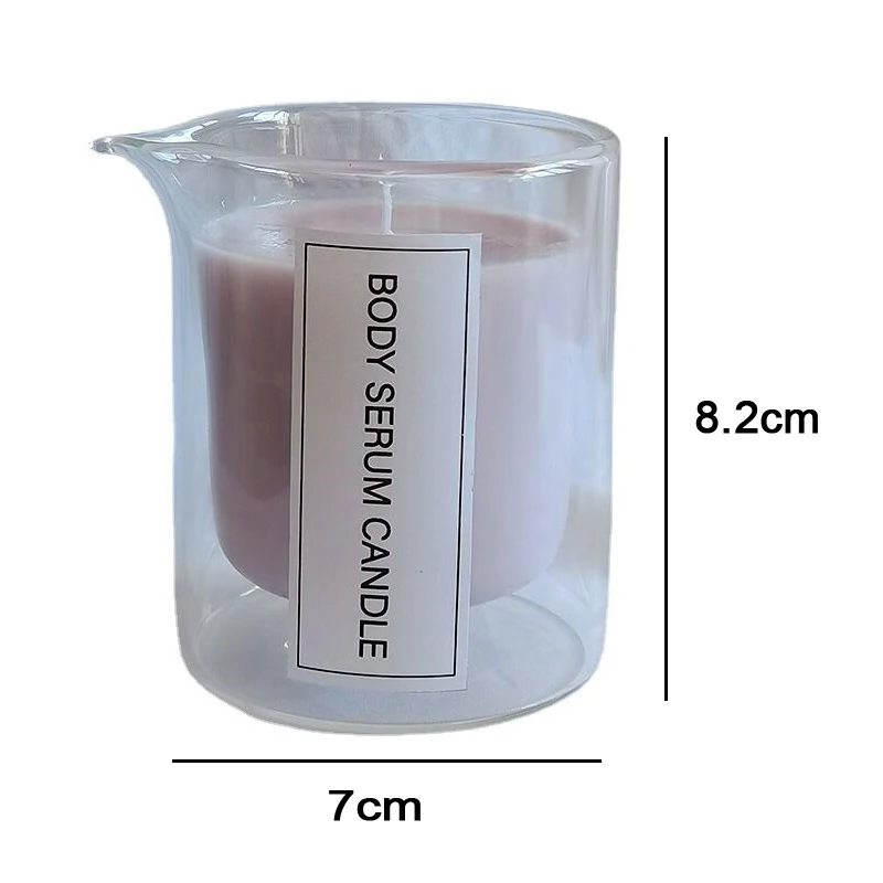 Wholesale Hand Blown Glass Jars For Candles Double Walled Clear
