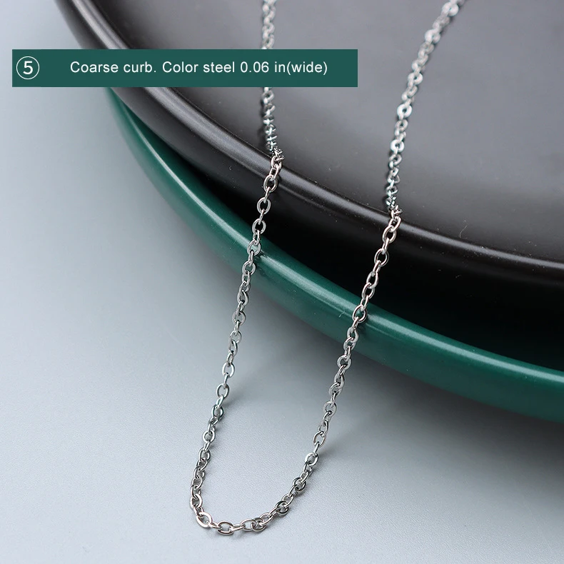 Wholesale Cuustom Stainless Steel Necklace Chain Gold Plated Link Rope