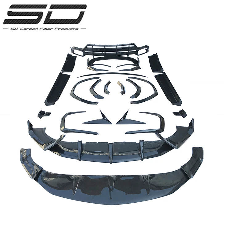 Carbon Fiber Rear Spoiler TC Style Front Lips Car Body Kit For Lambo Urus Auto Body Parts
