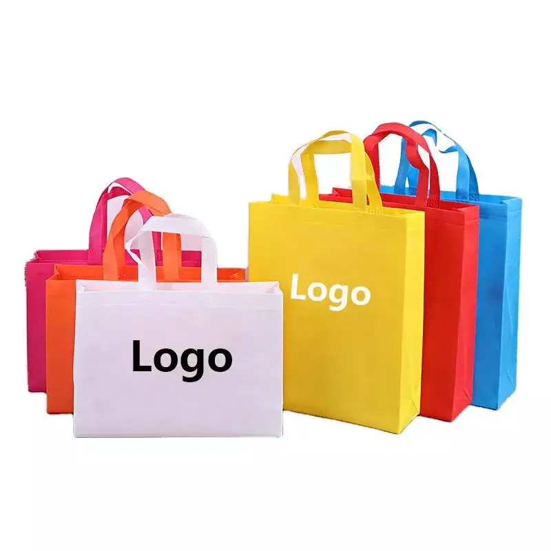 Factory Custom Logo Reusable Promotional Non-woven Fashion Shopping Carry Bags Non Woven Eco Bags Wholesale supplier