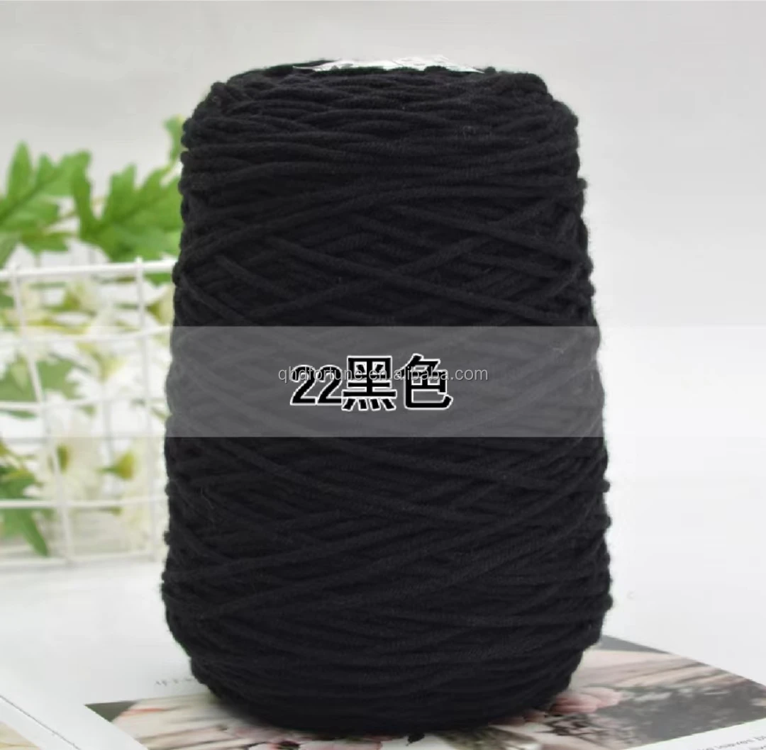 Kit Milk Cotton 8 Ply 400g100 Wool Acrylic Cone Tufting Gun Rug Yarn Bulk Crochet Fancy Threads