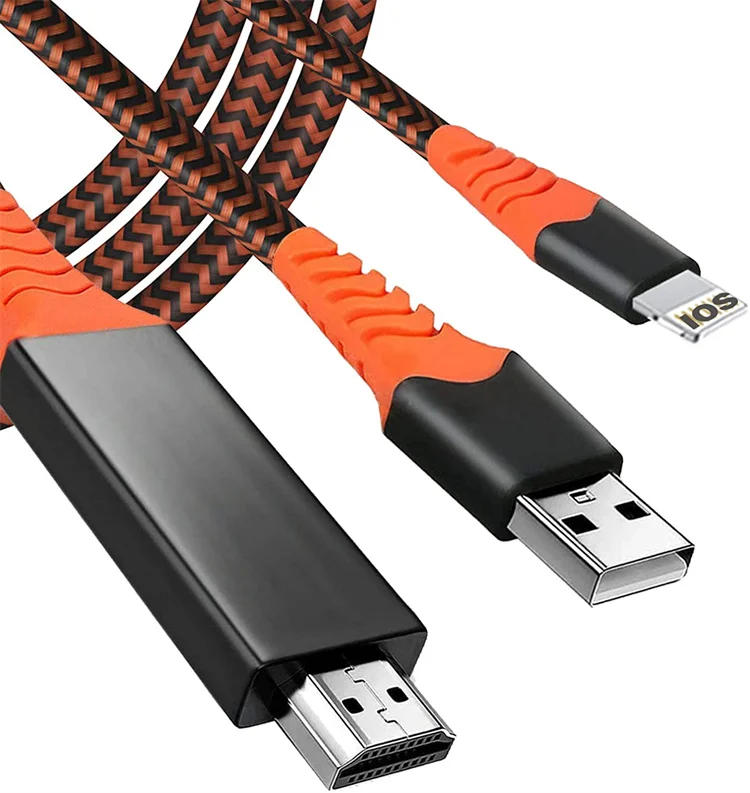 Wholesale For Lightning Cable HDTV TV Digital AV Adapter USB HDTV Smart Converter Cable For Apple TV For IPhone