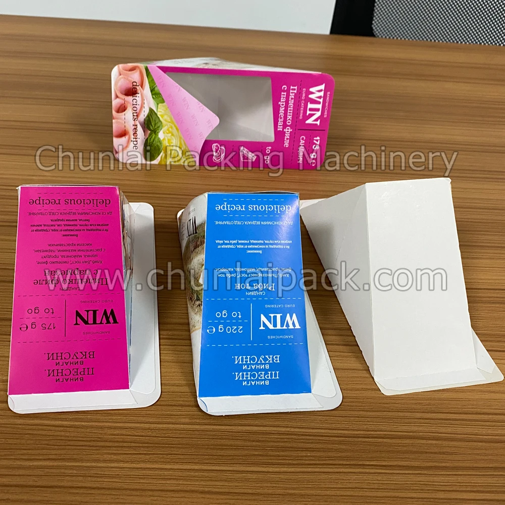 Automatic Kraft Paper Box Heat Sealing Machine Wedge Sandwich Packing Sealers