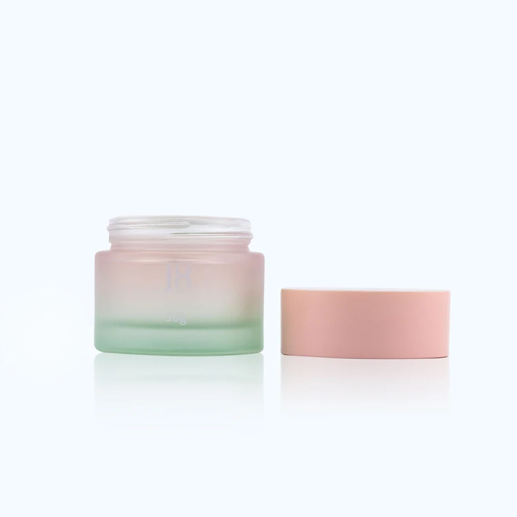 Custom Empty Glass Cream Jars with Screw Lid for Body Cream Cosmetic Container