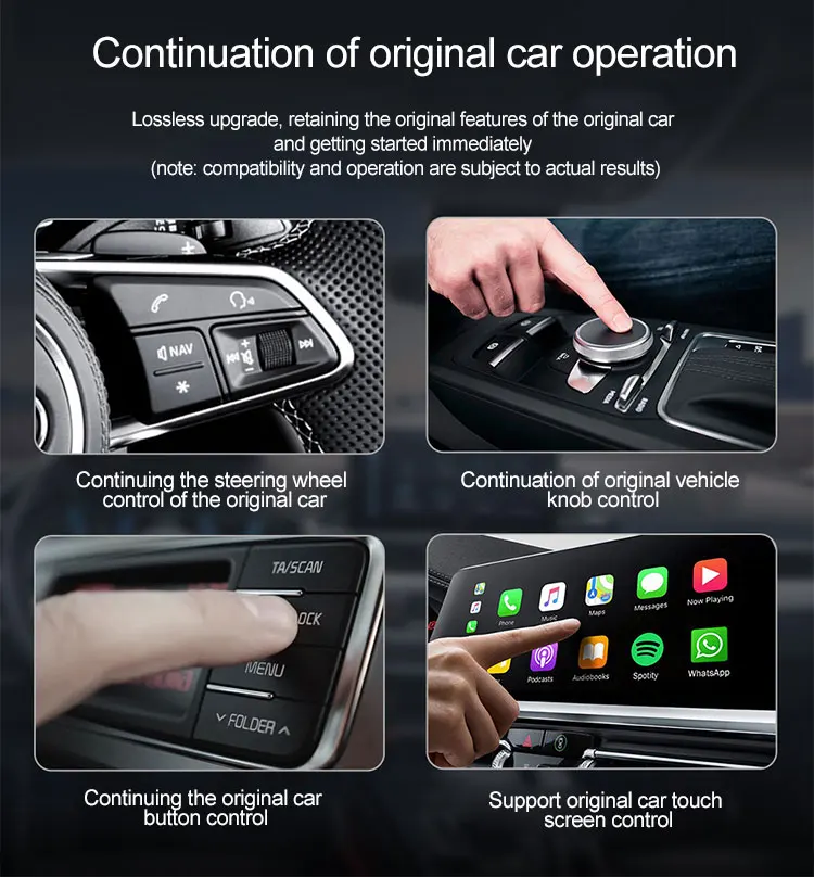 2 In 1 Carplay Ai Box Smart Magic Streaming Wireless Car Play Adapter ...