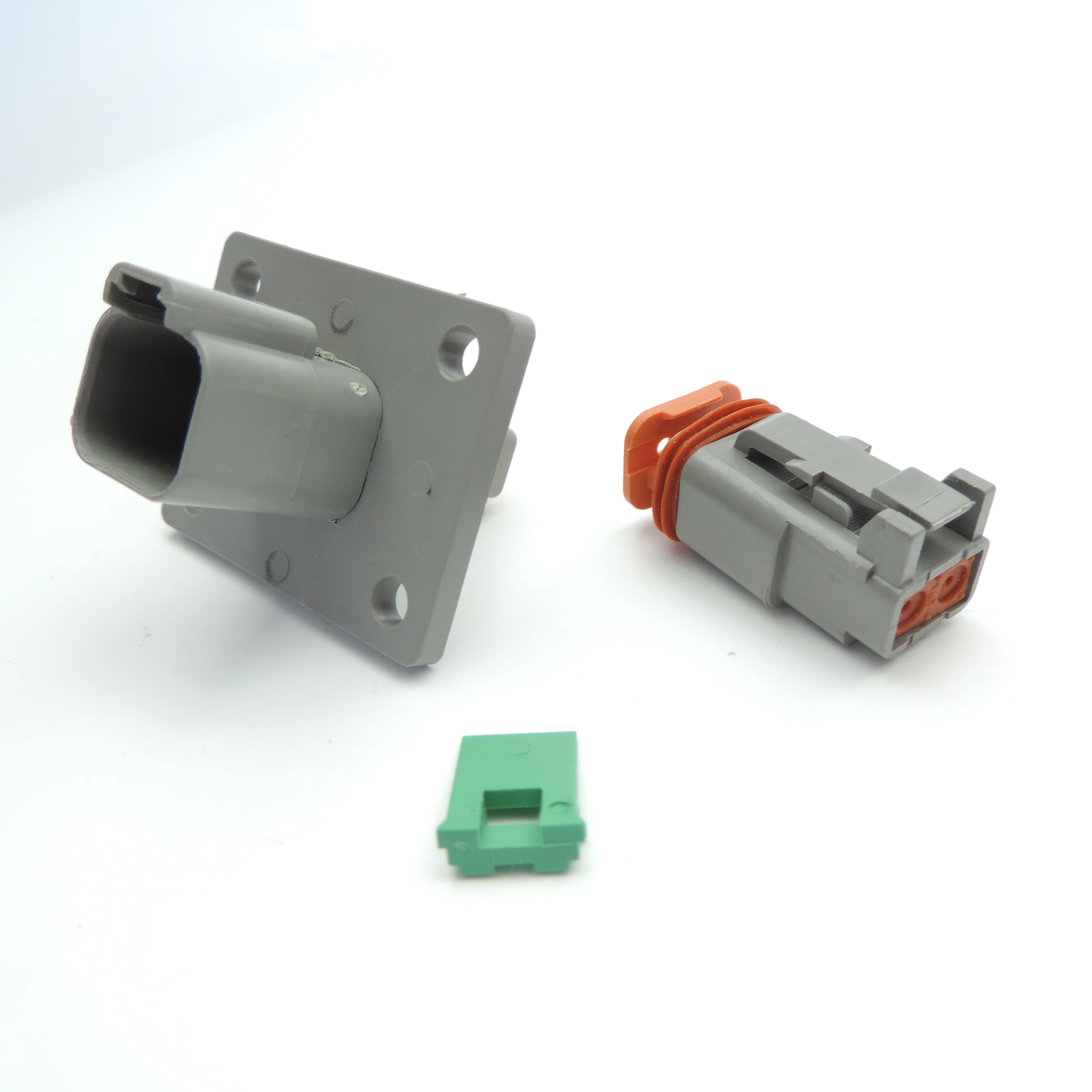 Deutsch 2-Pin Waterproof Connector Kit - 14 AWG Wire, IP67 Rated, DT04-2P & DT06-2S