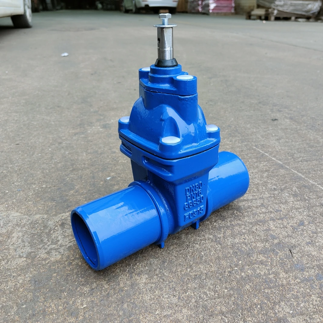 Ductile Iron Pn10/pn16 Ggg50 Plain End Resilient Seated Gate Valve ...