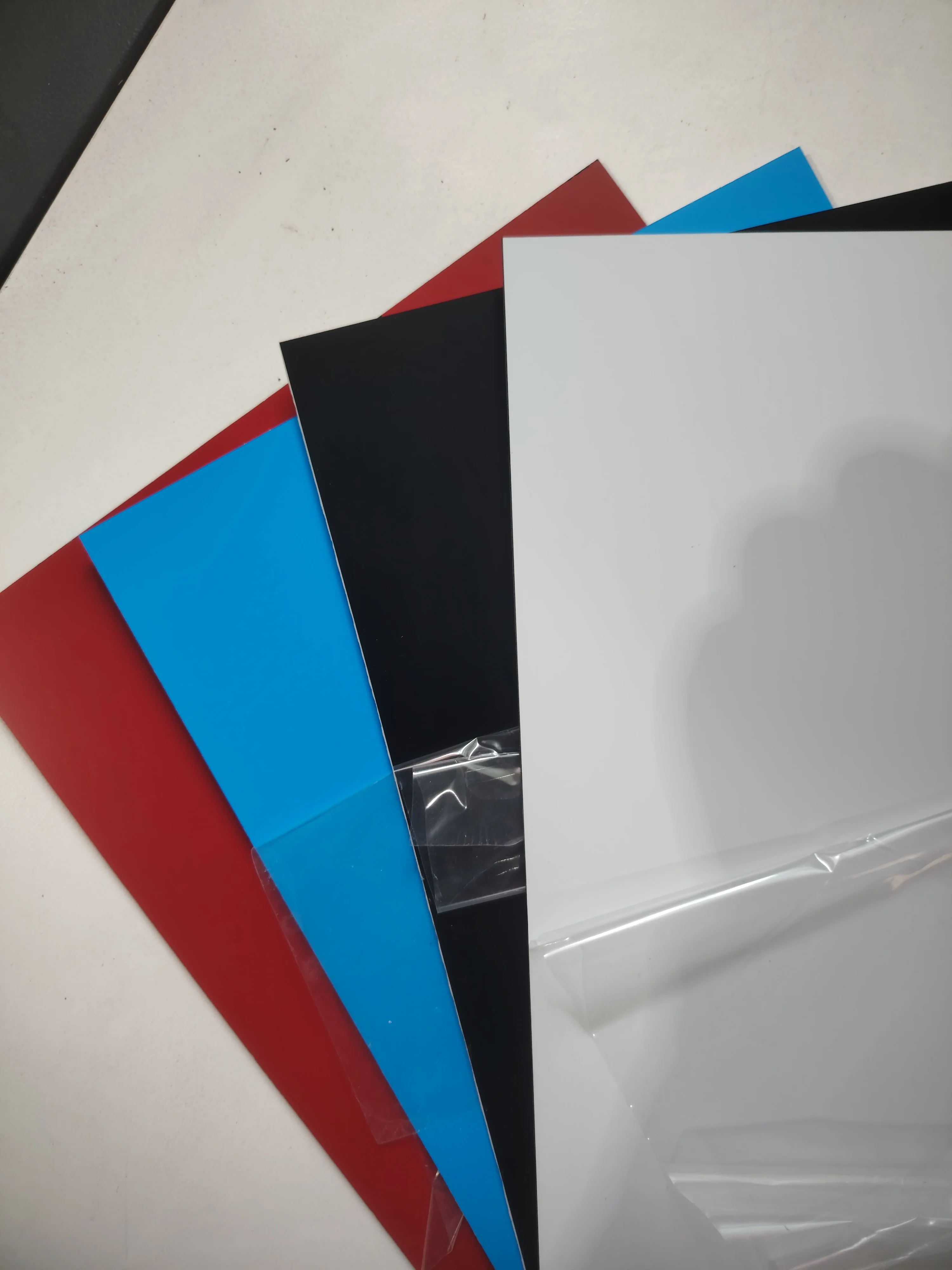 PVC Polyacrylic ABS Plastic Sheet Custom Laser Engraving UV Printing Service Metal Color Sheet