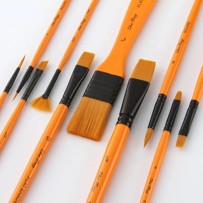 haofeng 10pcs paint brushes set with