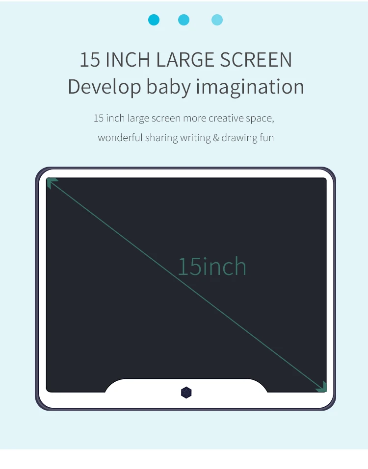 POLICRAL 15 Inch LCD Writing Tablet Perfect Kids Gift