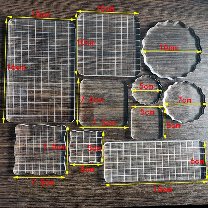 アクリルブロックシリコンシールクリアスタンプブロック作成ツール DIY