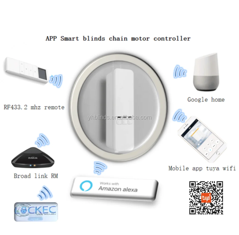 Smart Blinds Automatic Intelligent Electric APP Remote Control  DIY Motorized Roller Blinds WiFi Shade Shutter Drive for Home