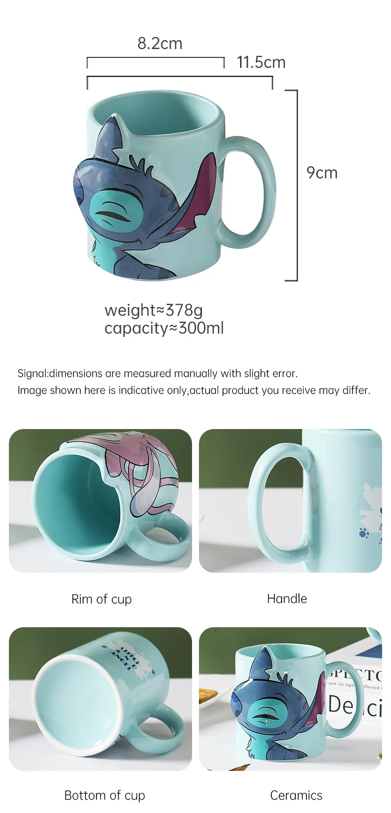 Customized Creative 3D Couple Mug Set - Handmade Cute Animal Cups