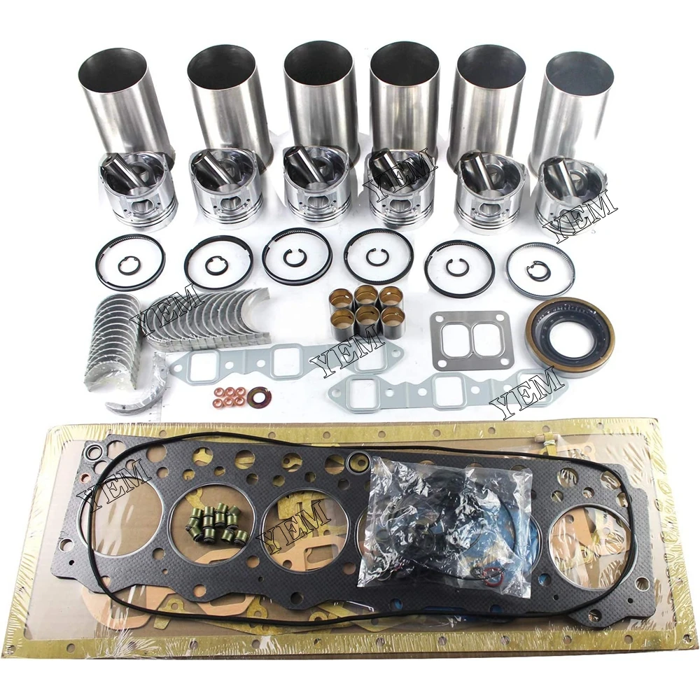 Engine Repair Kit New Overhaul Rebuild Kit for Komatsu S6D95 6D95L S6D95L-1 Engine PC200LC-5