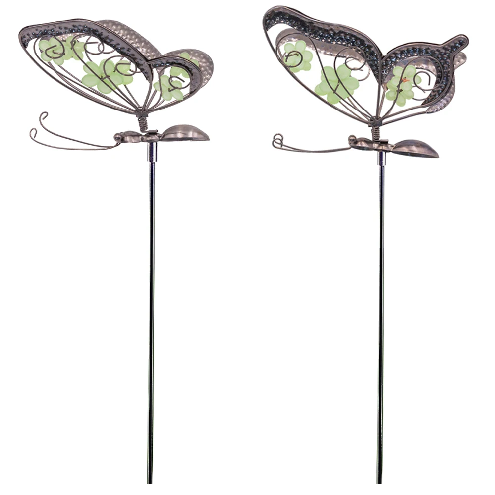  Signs  OutdoorOutdoor Flower Bed Glow in The Dark Butterfly Lawn Stake