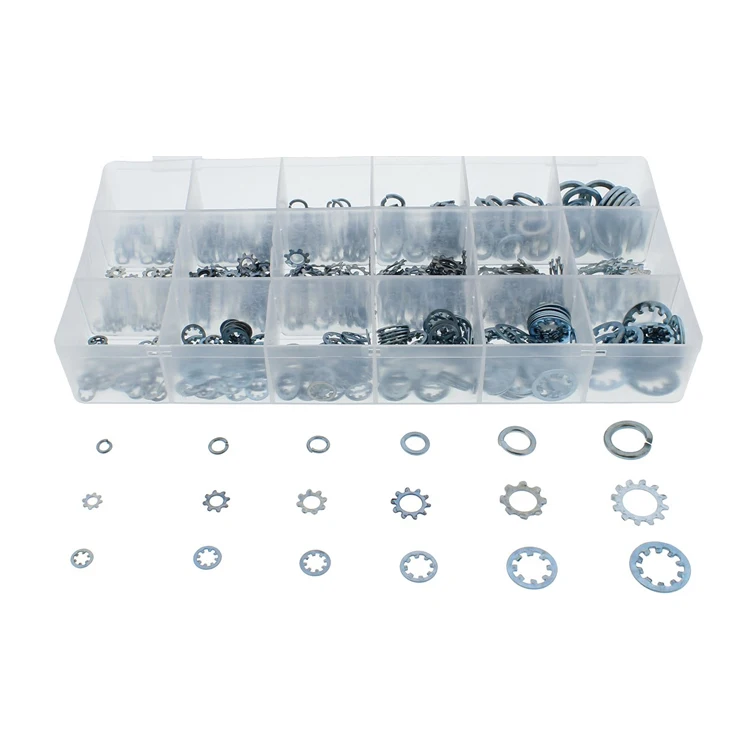 Hot Sale 18 Sizes 720PC Washers Star Washers Star Lock Washers