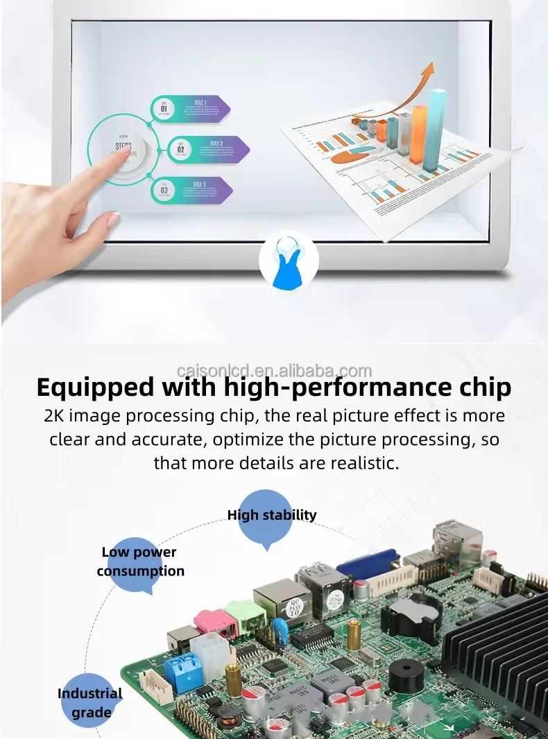 product 215 inch transparent lcd display cabinet 3d showcase advertising crystal display box monitor showcase-8
