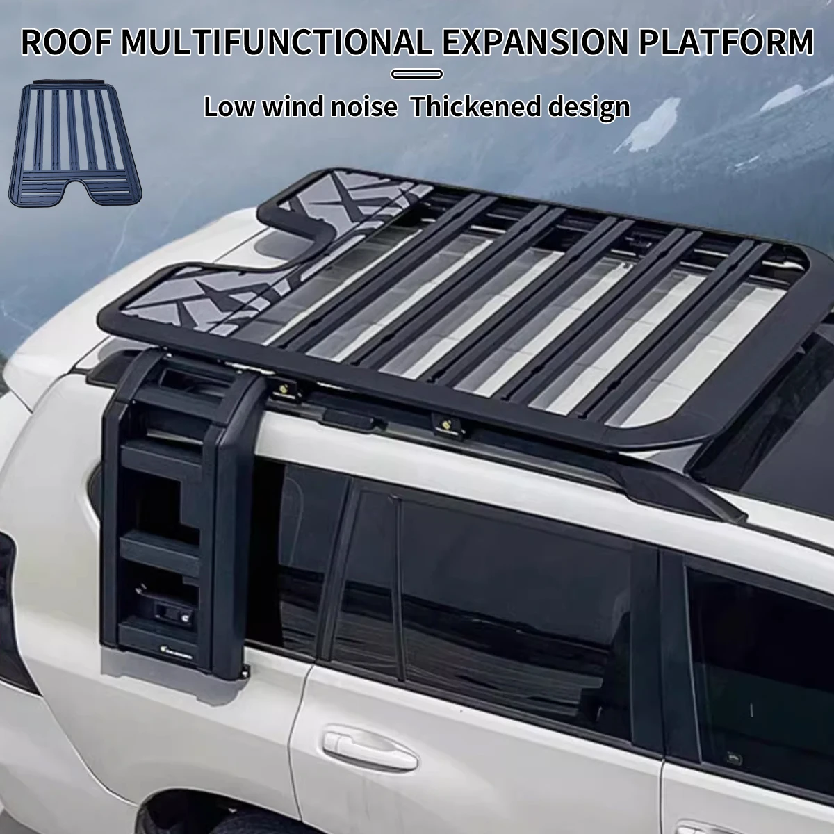 Ford Explorer Roof Luggage Rack, Roof Rack Ladder Modification, Outdoor  Off-road General Vehicle Canopy