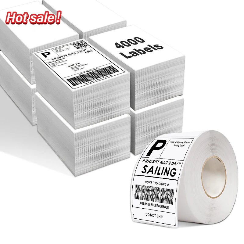 4x6 Shipping Label  Thermal Sticker Paper Thermal Printer Label Paper
