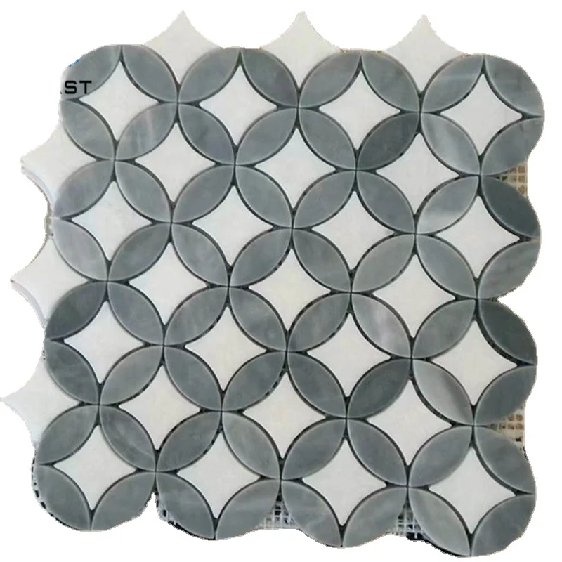 Ubin Lantai Mosaic Jet Air, Ubin Mosaic Jet Air dari Marmer untuk Dinding, Ubin Marmer Jet Air