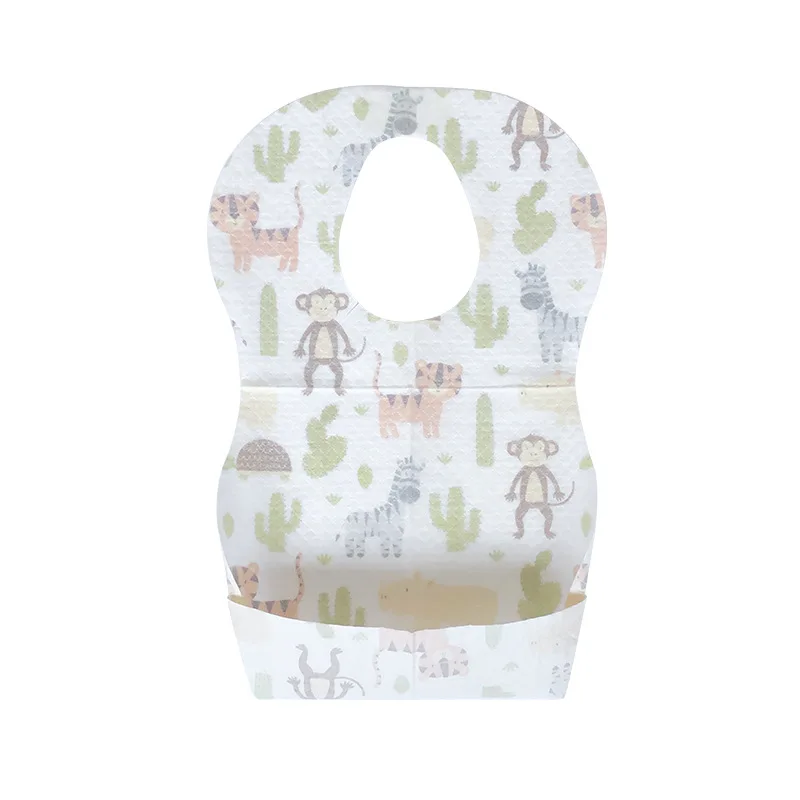 Nonwoven Disposable Baby Bibs in stock