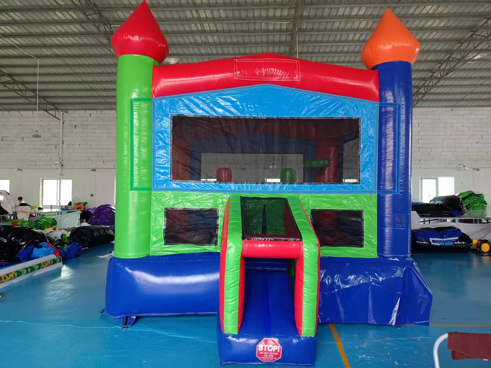 Commercial Indoor Mini Jumping Bouncer with Water Slide Discount PVC ...