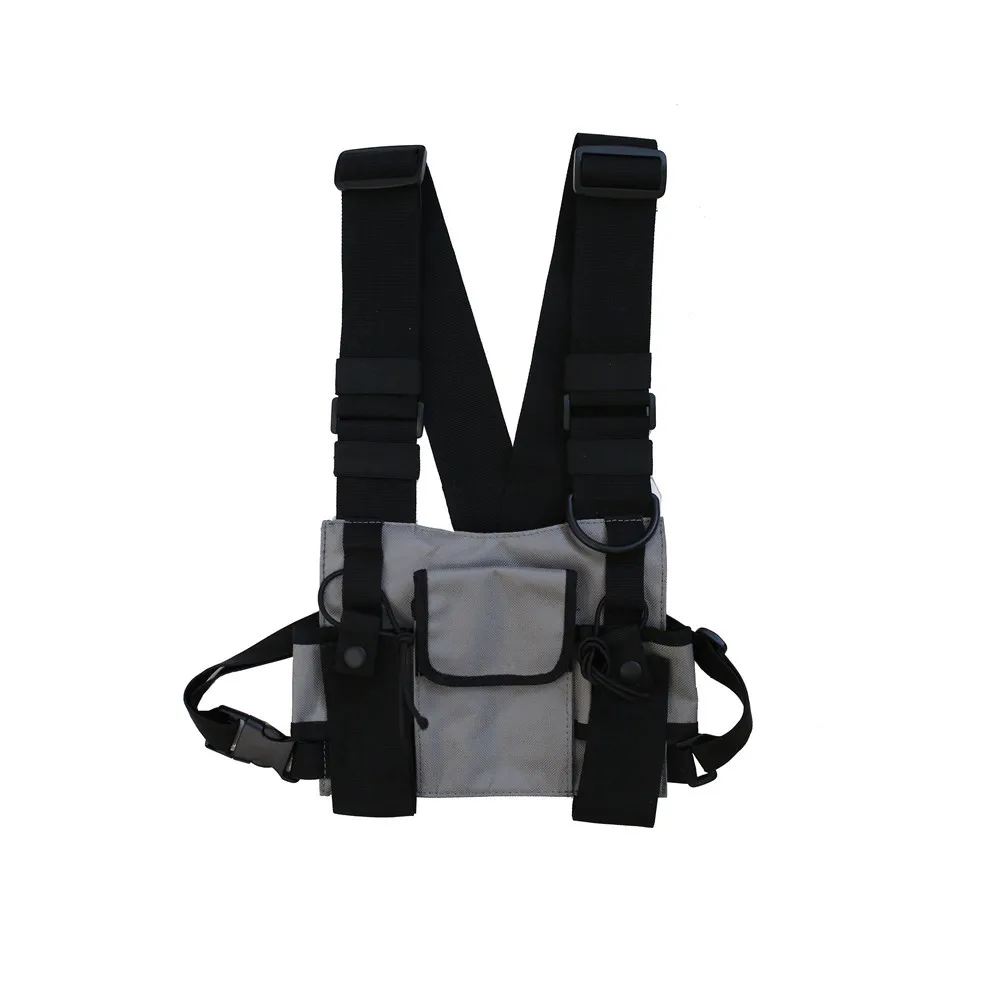 Multi-pocket Vest Hip Hop Streetwear Bag - Functional & Stylish