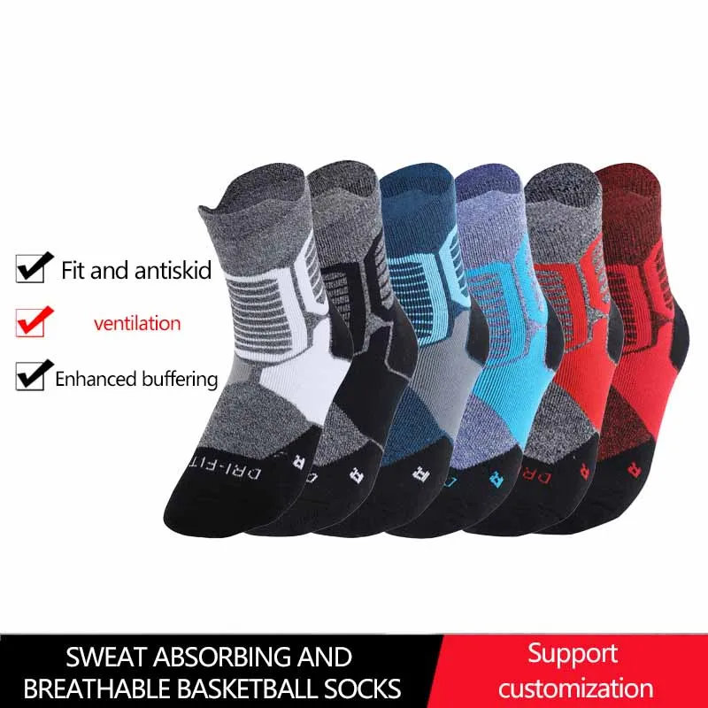 Oem Wholesale Men Running Sport Socks,Module Printing Cycle Athletic