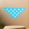 Sky blue snowflakes
