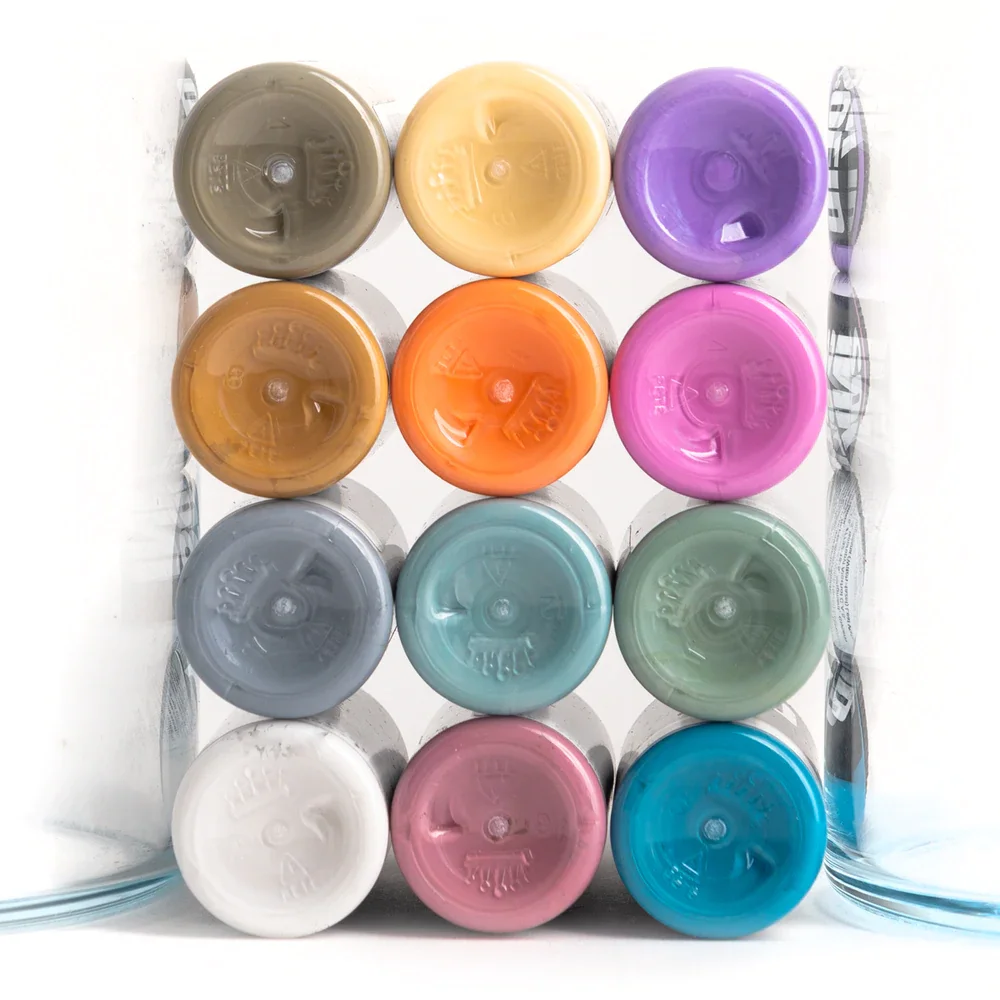 ART DECO SET 12 Color Solid Ink Pigment Power Best Sellers in Tattoo Ink Supply Cup Plastic Permanent Shop Tattoo Ink