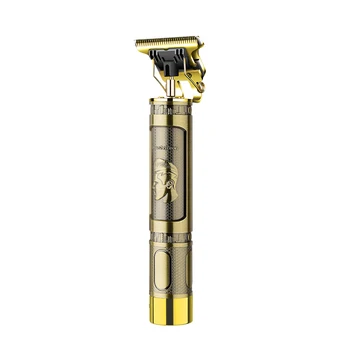 DL-1508 Gold Metal Cordless Hair Trimmer for Men - Electric Hair