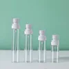 Transparent bottle + white spray pump
