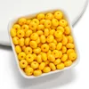 Acrylic flat beads - yellow