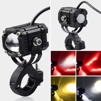 ZONGYUE motorcycle fog lights led 30w double color strobe light led for motorcycle license plate light led motorcycle