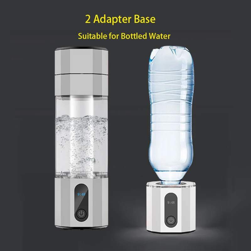 6000ppb 8000ppb H2 Cup Electrolyzer Hydrogen Rich Water Bottle Hydrogen ...